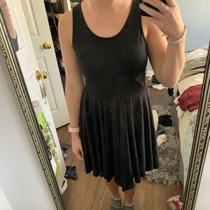 Black a-line dress